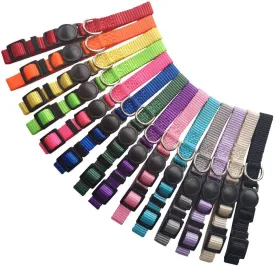 14 PCS Puppy ID Collars Nylon Soft Identification Colorful Adjustable Breakaway Safety Whelping Litter Collars for Pups with Record Keeping Charts 14pcs/Set