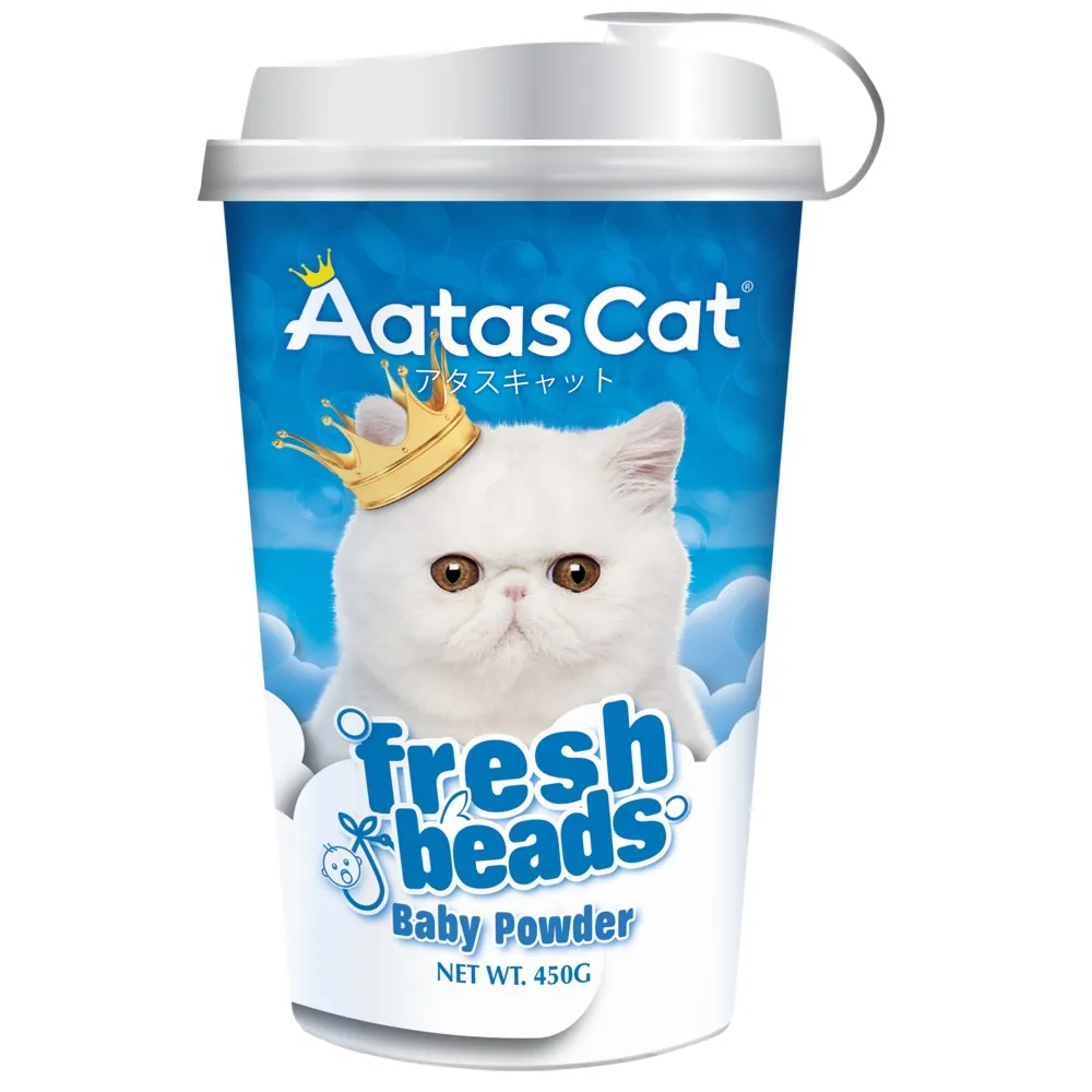 20% OFF: Aatas Cat Litter Deodorising Fresh Beads (Baby Powder) 450g