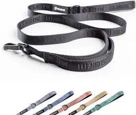 2025 New Edition, Fei & Eve Classic Dog Leash - 6FT, Dual Padded Handles, 360 Swivel Hook, Heavy Duty 210D Nylon - No-Pull Design with Traffic Control Handle - for Small/Medium/Large Dogs, Black