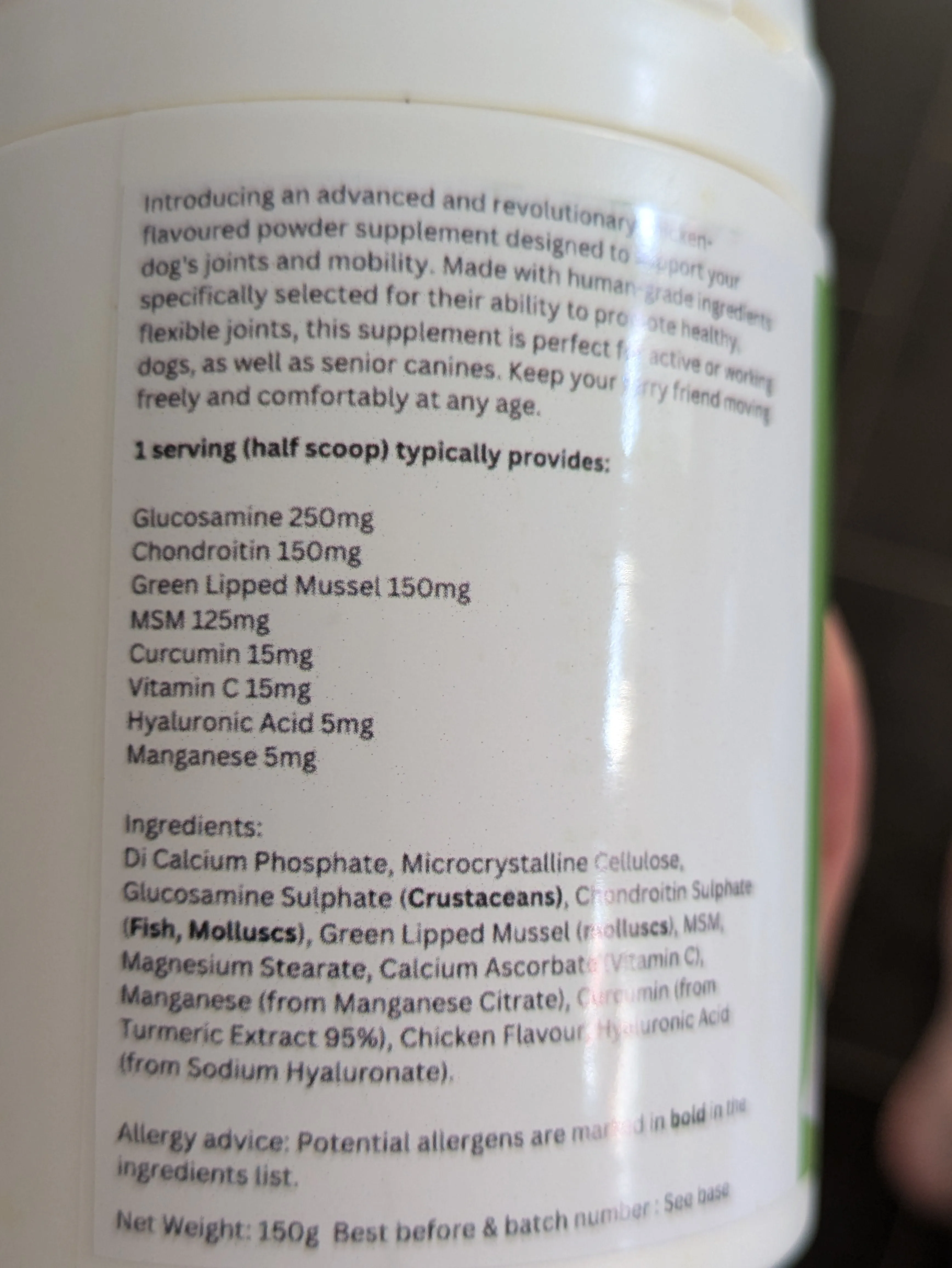 Advanced Joint & Mobility Support For Dogs | Chicken Flavour |