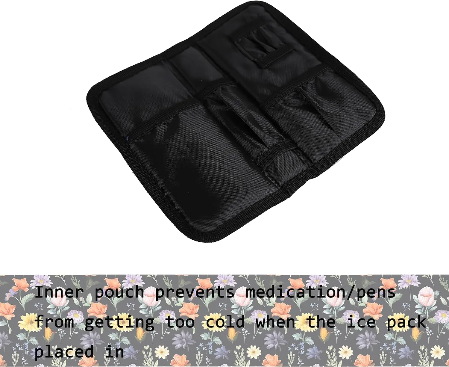 apollo walker Insulin Cooler Travel Case Diabetic Medication Cooler with Ice Packs and Insulation Liner