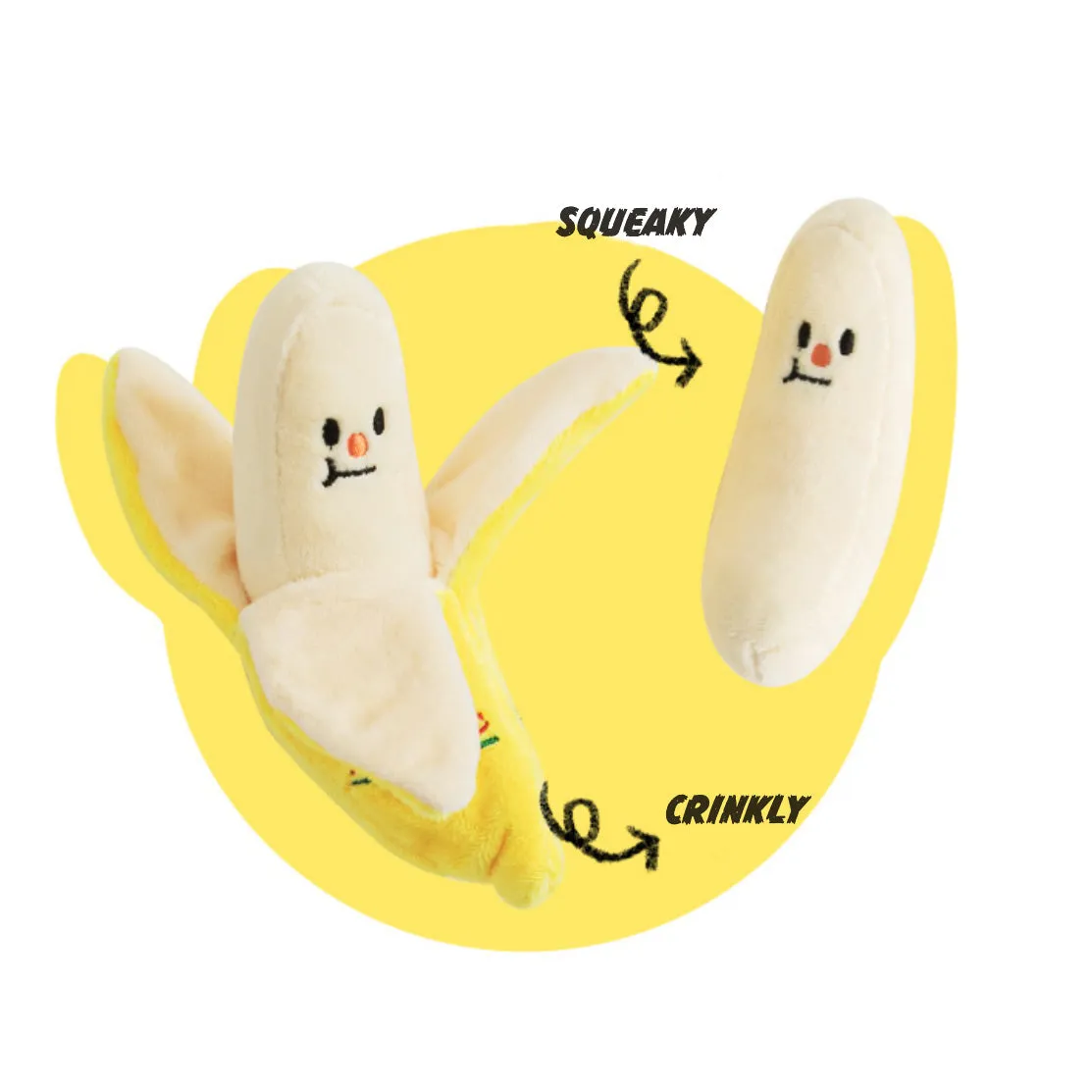 Banana Nosework Dog Toy
