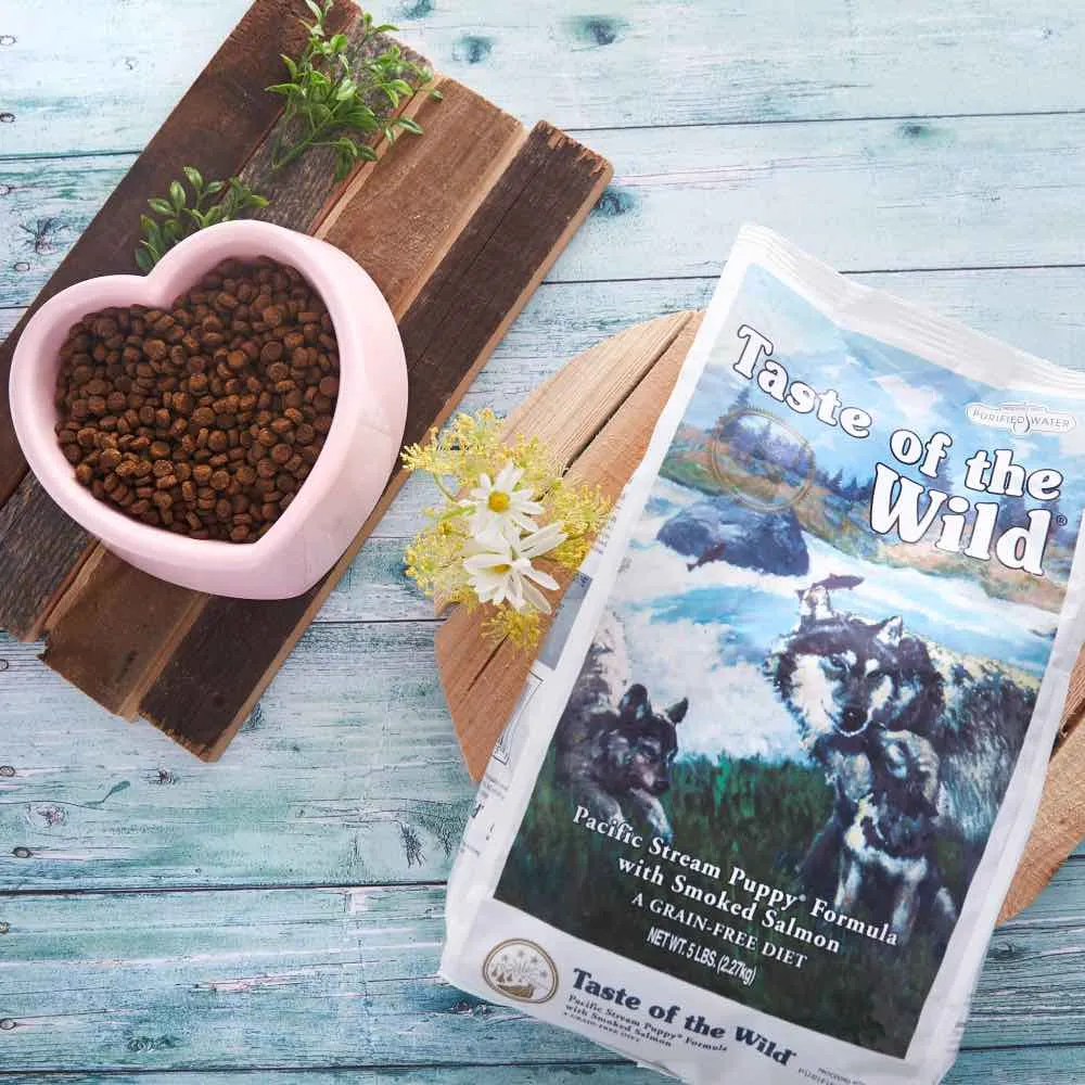 'BUNDLE DEAL/FREE TREAT': Taste of the Wild Pacific Stream PUPPY with Smoked Salmon Grain Free Dry Dog Food
