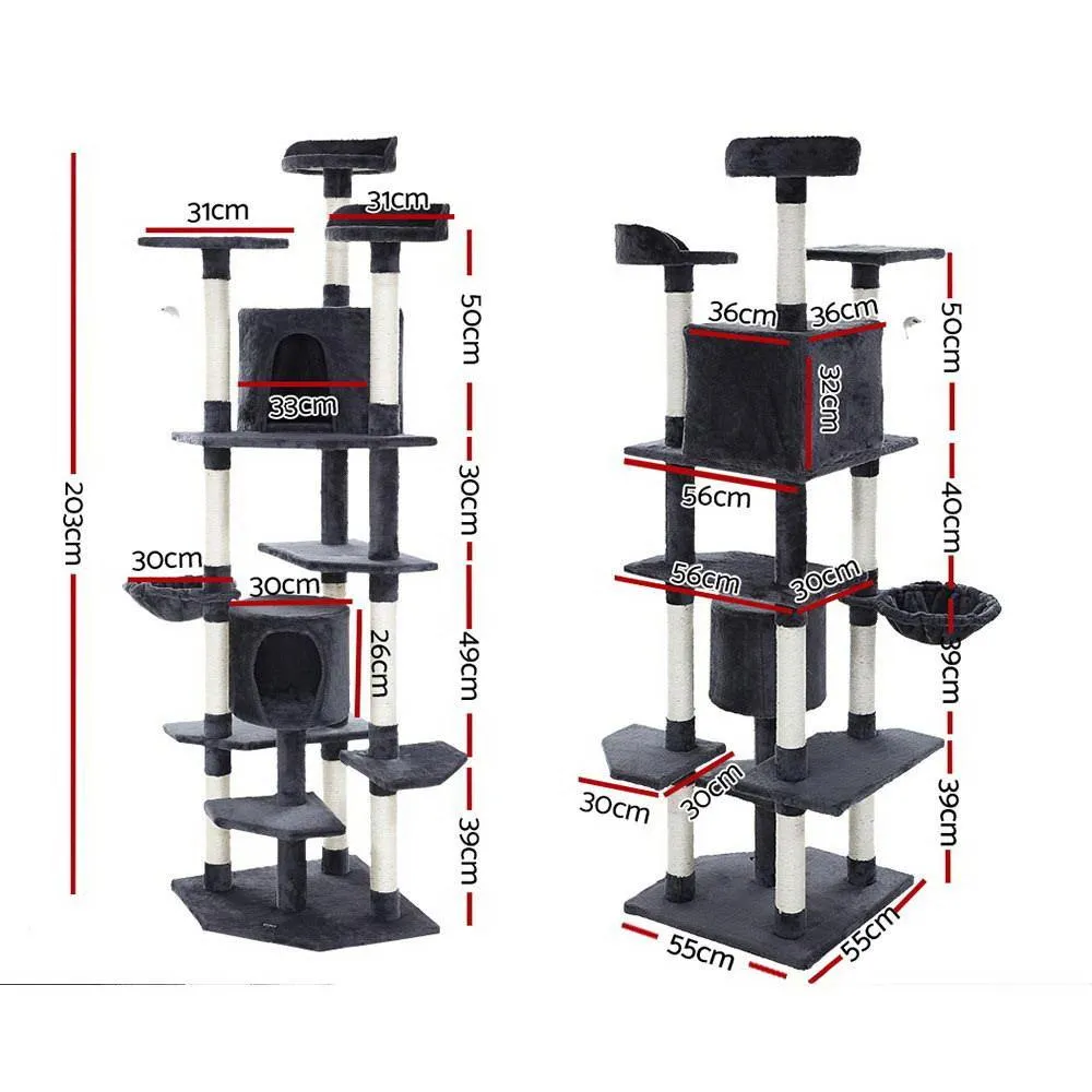 Cat Tree 203cm Scratching Post