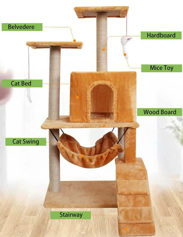 Cat Tree Climbing Scratching Column