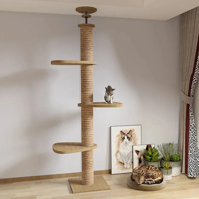 Cat Tree Floor To Ceiling Tower