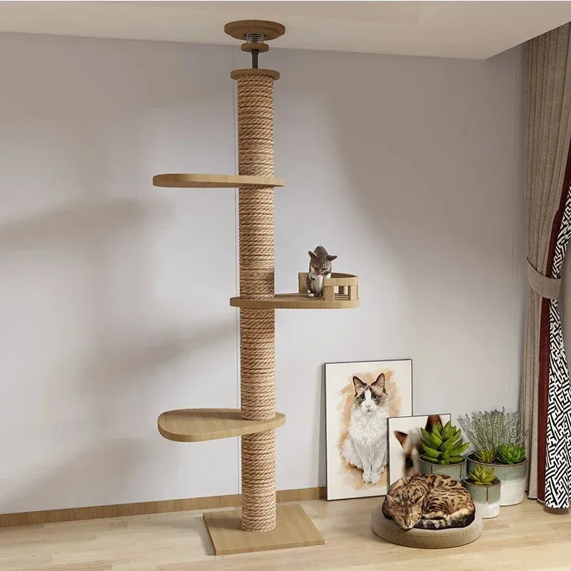 Cat Tree Floor To Ceiling Tower