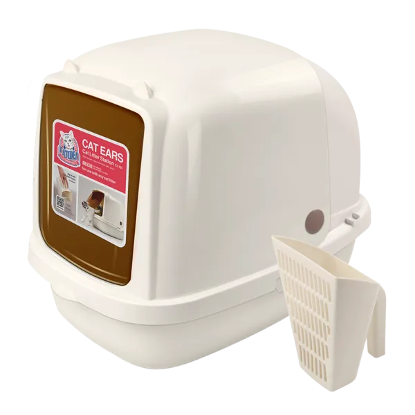 Catidea Cat Ears Litter Station XL - L64cm x W47cm x H49cm