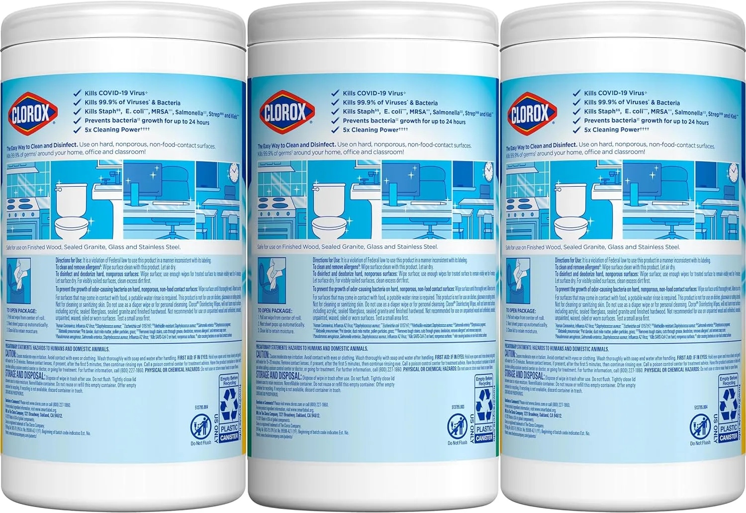 Clorox Disinfecting Wipes Value Pack, Cleaning Wipes