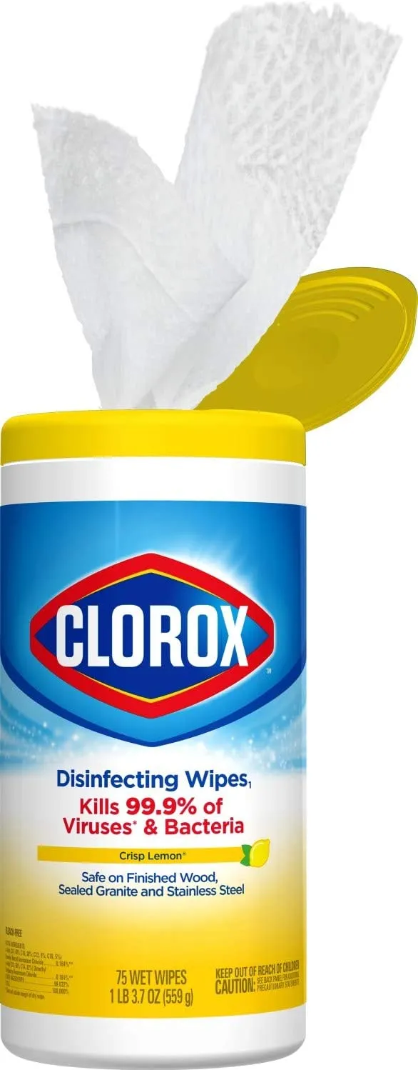 Clorox Disinfecting Wipes Value Pack,75 Count (Pack of 3) (Package May Vary)