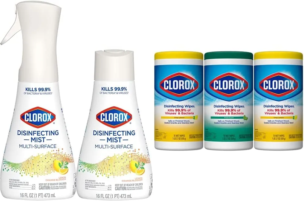 Clorox Disinfecting Wipes Value Pack,75 Count (Pack of 3) (Package May Vary)