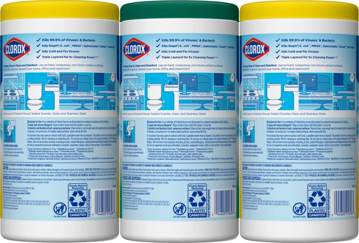 Clorox Disinfecting Wipes Value Pack,75 Count (Pack of 3) (Package May Vary)