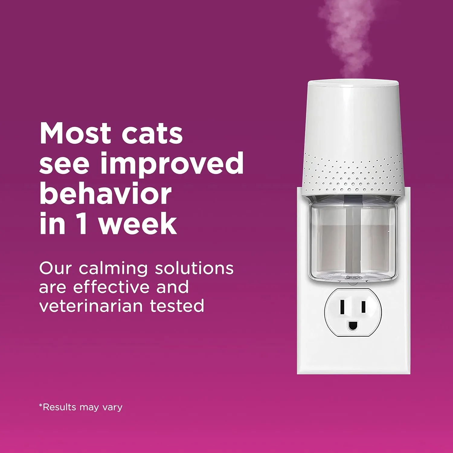 COMFORT ZONE 6 Pack Cat Calming Diffuser Refills; 30-day Refills; Pheromones Help Cat Anxiety