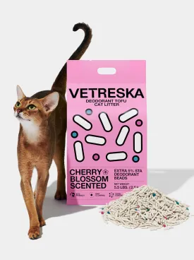Deodorant Tofu Cat Litter  (Cherry Blossom Scented)