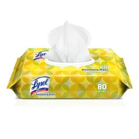 DISINFECT/ Lysol Disinfecting Wipes, Foil Pack, 80 per pack
