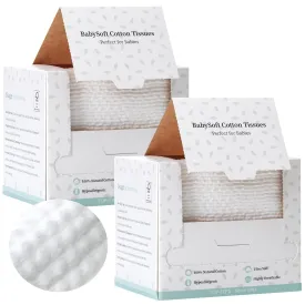 disposable Face Towels, 100% Cotton Face Towelettes Disposable, Makeup Remover Dry Face Wipe for Women Cleansing, Facial Wash Cloth for Sensitive Skin