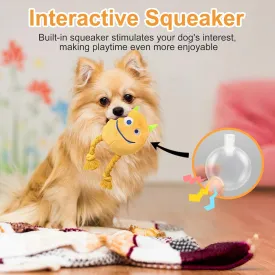 Dog Toys for Small Dogs - 2 Pack Puppy Toys to Keep Them Busy - Squeaky Rope Plush Dog Toys for Small and Medium Breed