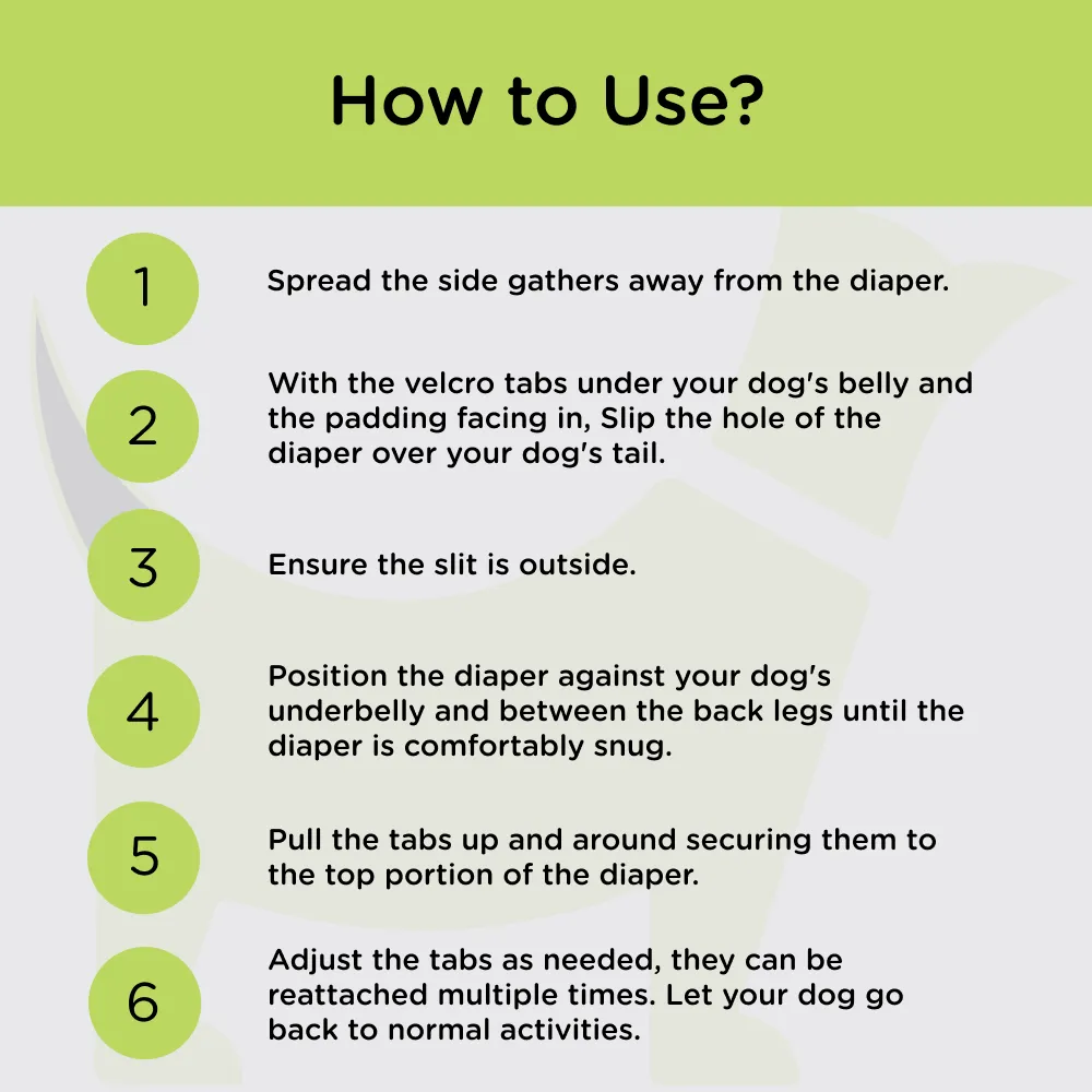 Dono Urine Deodorization with Carbon Technology Diaper for Male Dogs (30x48cm)