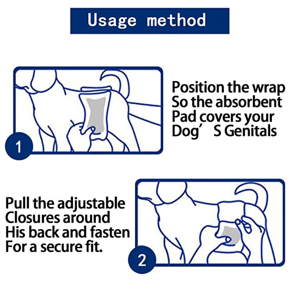 Dono Urine Deodorization with Carbon Technology Diaper for Male Dogs (30x48cm)