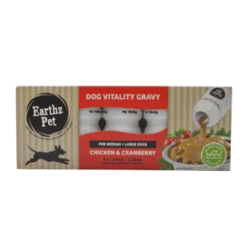 Earthz Pet Vitality Gravy for Medium and Large Dogs (5x30ml Bottles)