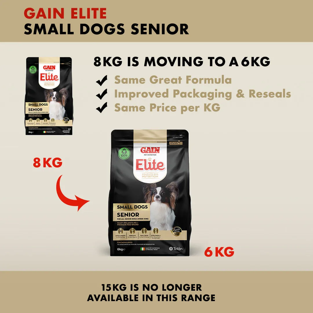 GAIN Elite - Small Dog - Senior