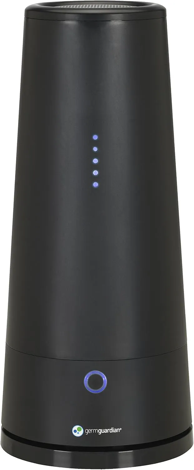 GermGuardian Tabletop Air Purifier & Sanitizer for Pets, Cooking, Laundry, Diapers, Room, Air Freshener for Small Rooms, Black, GG3000BCA