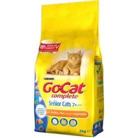 Go Cat | Dry Cat Food | Senior | Chicken, Rice & Vegetables - 2kg