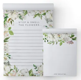 Gotcha Covered Notebooks Just Breathe Memo Pads: 2-Pack Notepads for Home and Office, 2 Assorted Designs, 50 Sheets Each, 4" x 5.5" | 5.5" x 8.5"