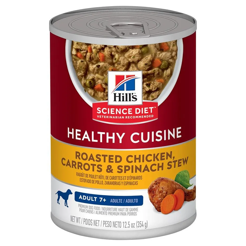 Hill's Science Diet Adult 7  Healthy Cuisine Chicken & Carrots Stew Canned Dog Food, 354g