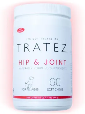 Hip and Joint Supplement for Dogs, 60 Duck Flavor Soft Chews with Glucosamine, Chondroitin, MSM and Green Lipped Mussel. Advanced Formula for Premium Mobility Support and Joint Health for Dogs