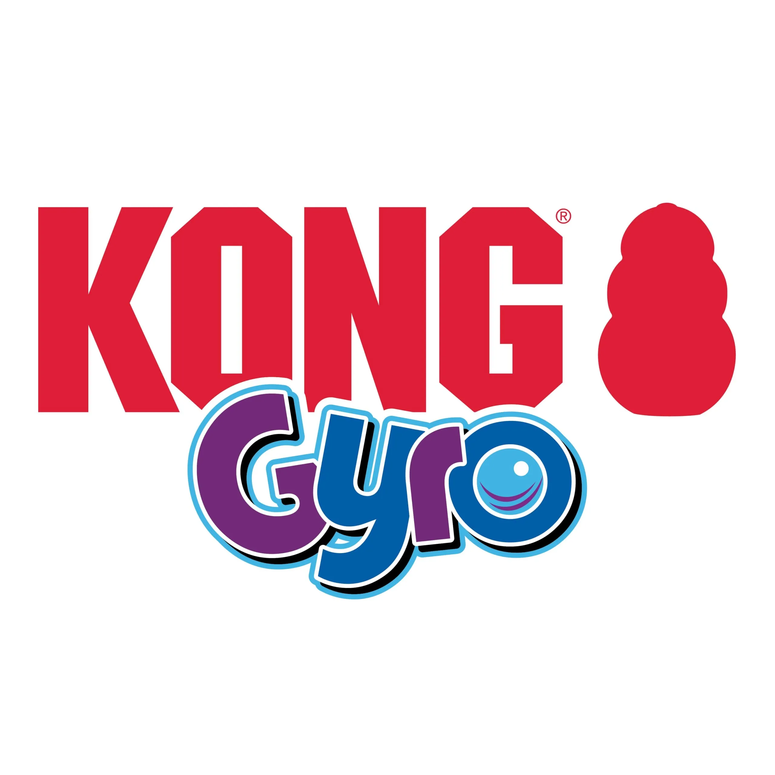 Kong Gyro Interactive Treat and Food Dispensing Strong and Sturdy Dog Toy - Large