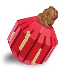 Kong Stuff-A-Ball Treat Dispensing Natural Durable Rubber Dog Toy - Red