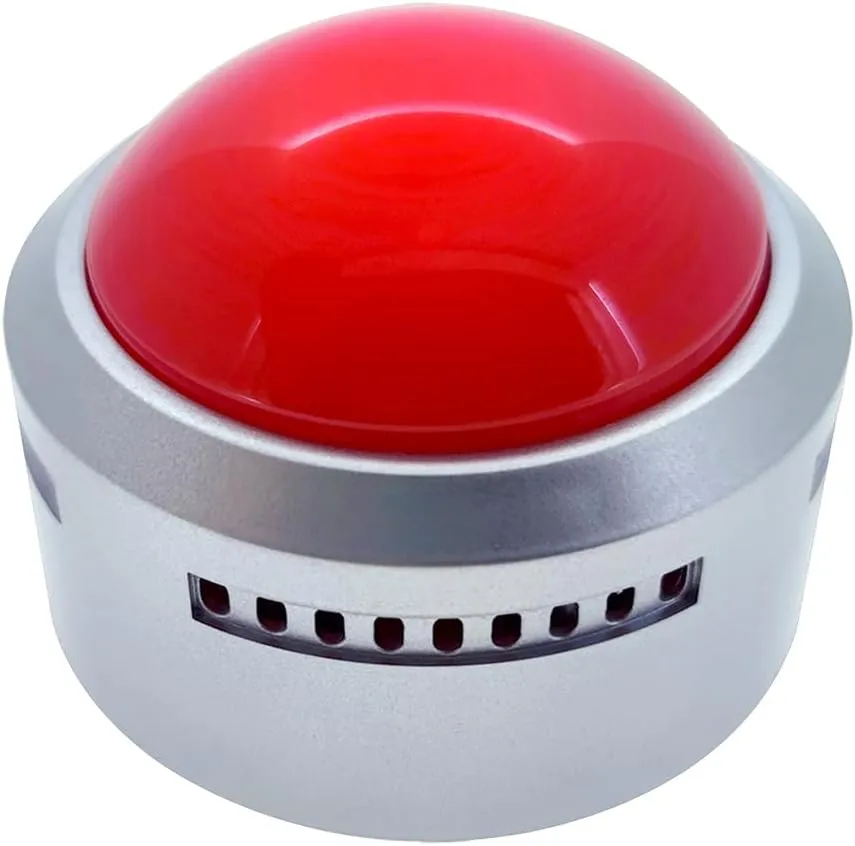 LED Illuminated Recording Button,Talking Buttons,Voice Recorder Button,Talking Buttons,Record Sound Button for Gift Education, Easy Button,Funny Office Gift,Funny Buttonred