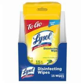 Lysol 1920099799 Disinfecting Wipes, 15 Pack