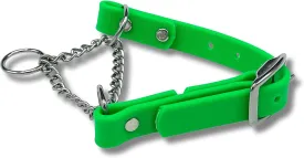 Martingale Collar for Dogs, Biothane, Stainless Steel Hardware, No Pull, Made in The USA, Professional Grade, XXS, Green