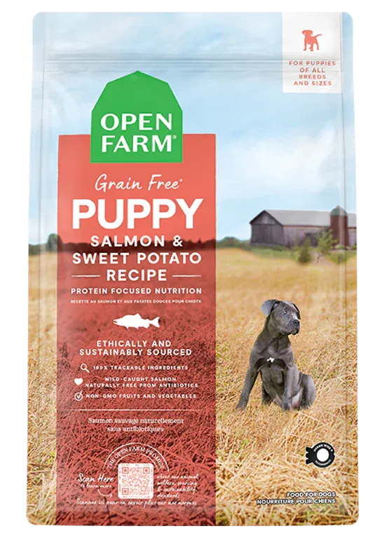 Open Farm - Grain Free Puppy Food - Salmon and Sweet Potato Dry Dog Food