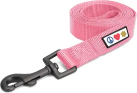 Pawtitas 6 FT Solid Color Leash for Puppy - Comfortable Handle Dog Training Leash - Extra Small/Small Millennial Pink