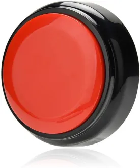 Recordable Easy Button Sound Button Voice Recording Talking Button 30 Second Custom Recordable Talking Button for Dogs to Communicate Answer Buzzer