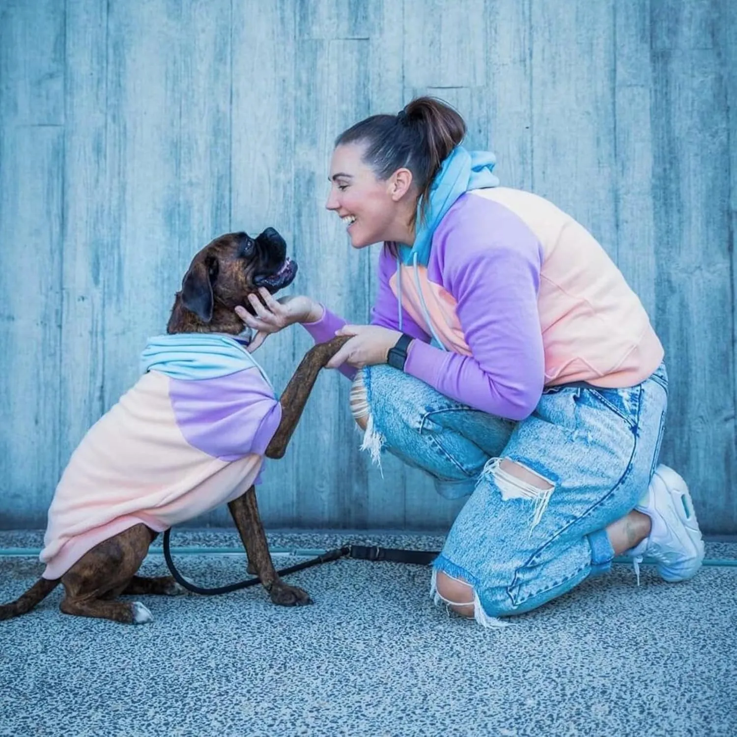 Spark Paws Human Hoodie - Premium Quality, Buttery Soft, Superior Comfort and Fit, Calming Fleece Interior, Suitable for All Styles - Cotton Candy - M