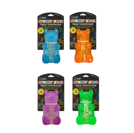 SPUNKY Pup Spunky Bear Treat Dispenser: Interactive Dog Toy for Endless Fun & Training