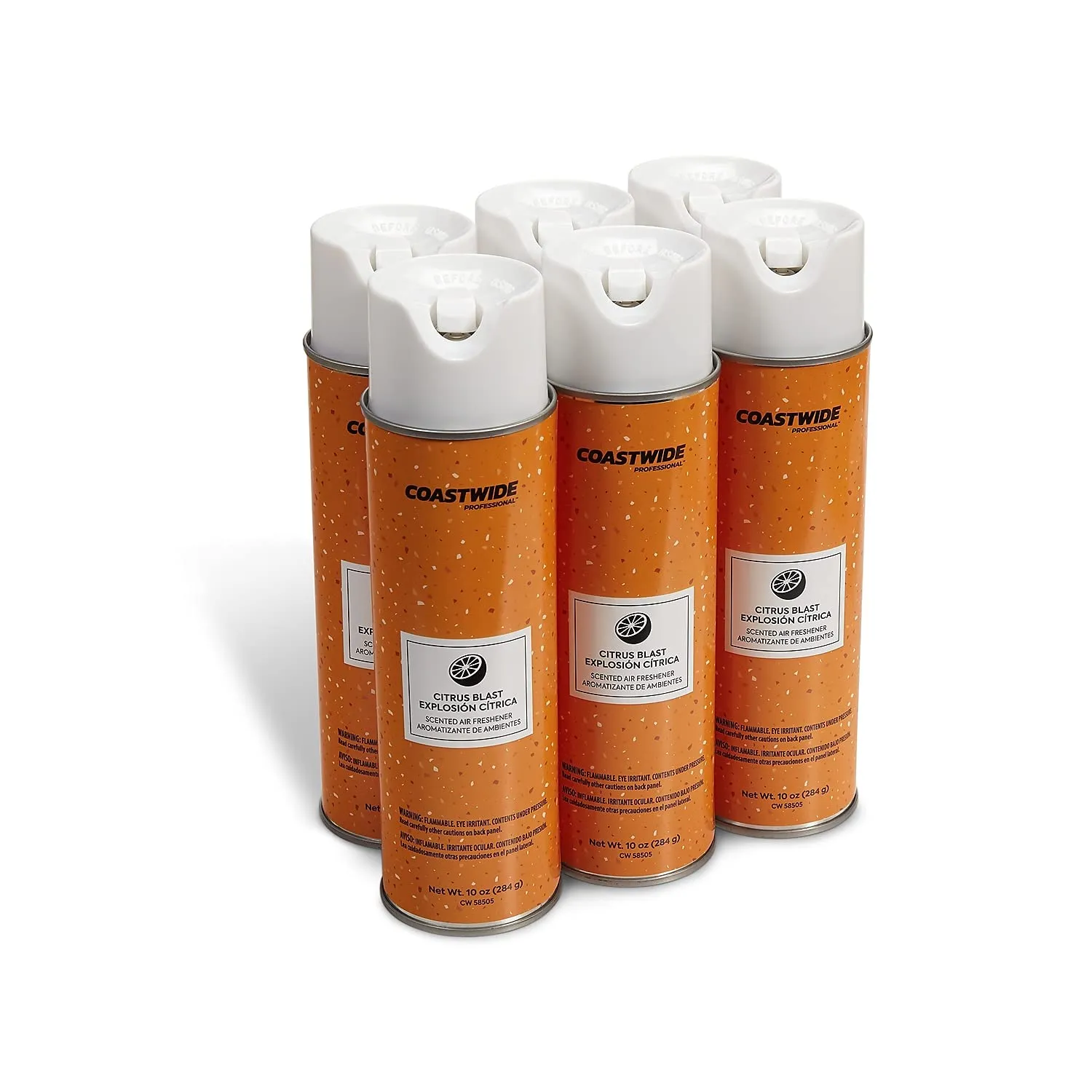 Staples 2612127 Citrus Blast Dry Air Freshener, 10 oz., 6/CT