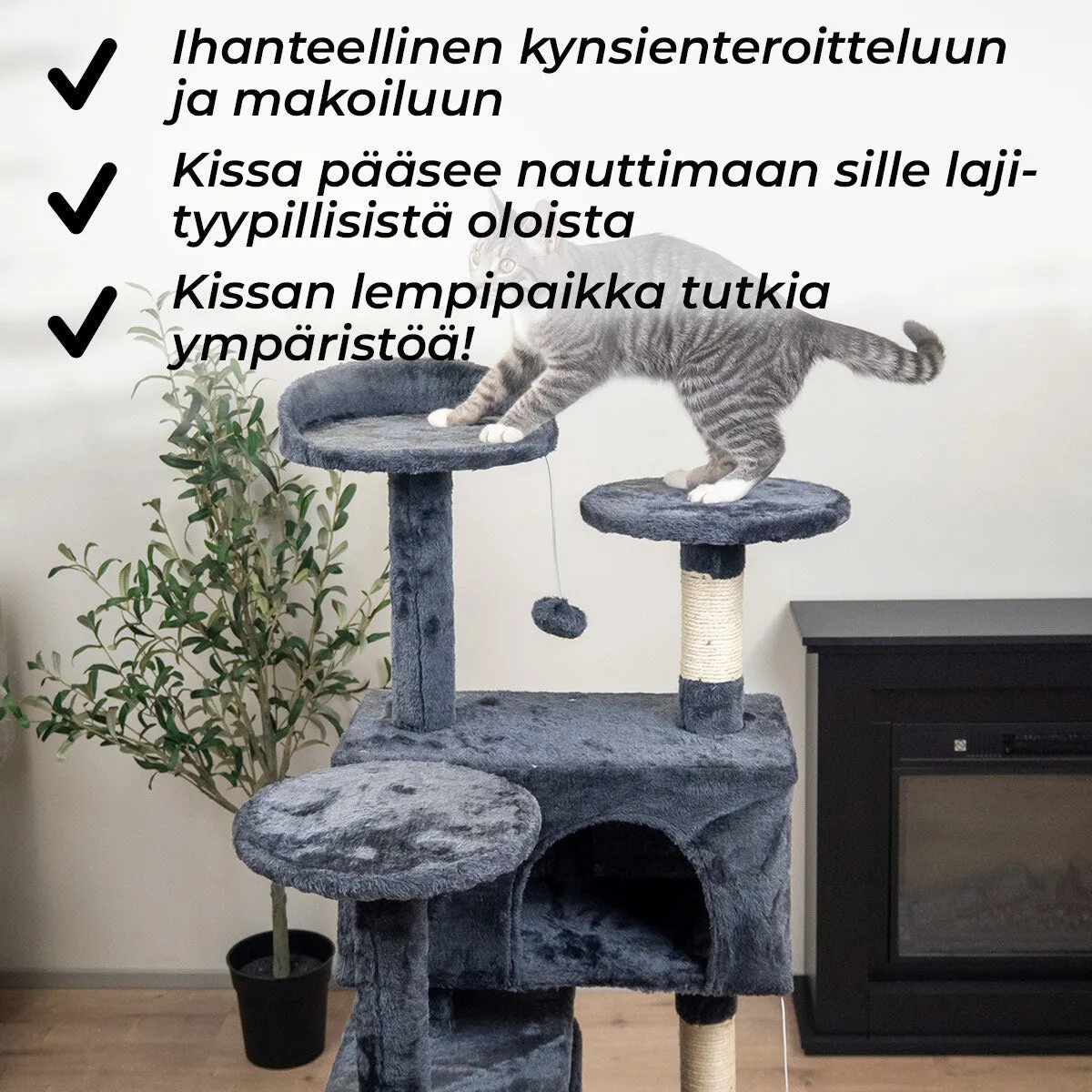 Trekker Cat Tree Hotel 130cm
