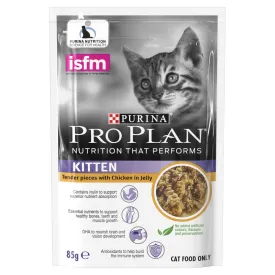 'Trial Special 50% OFF': Pro Plan Chicken In Jelly Kitten Pouch Cat Food 85gx1