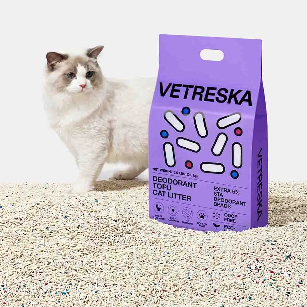 VETRESKA Deodorant Tofu Original Clumping Cat Litter 2.5kg