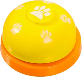 VOSAREA Pet Training Bell Portable Dog Dinner Training Bell with Pattern Fun Communication Tool for Small Dogs and Interactive Play